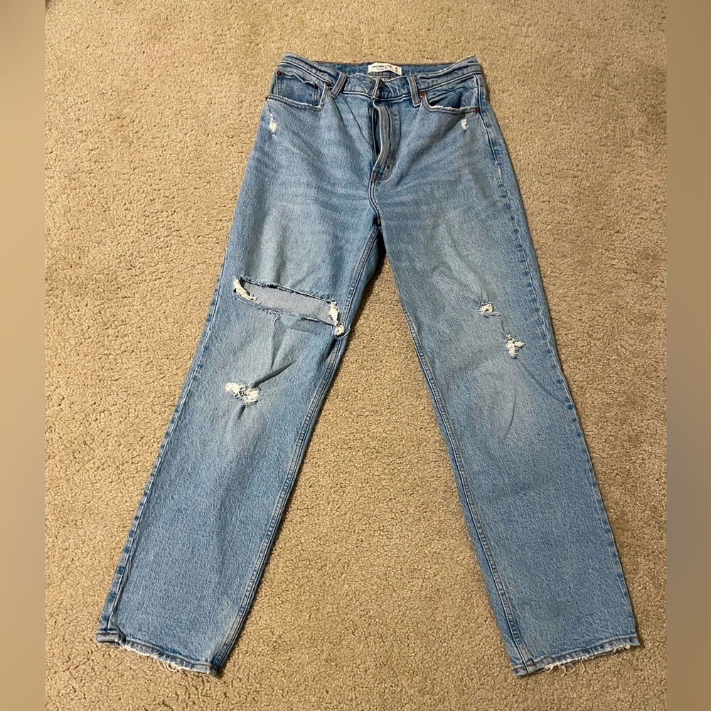 Abercrombie and Fitch 90's Ultra High Rise Straight Jeans